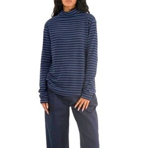 TALBOTS STRIPED COWL NECK TUNIC